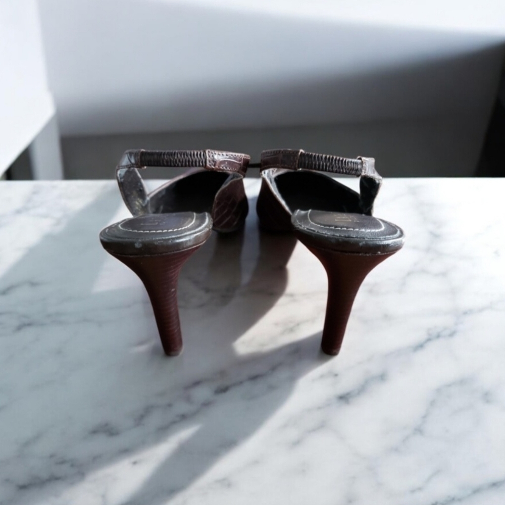 RALPH LAUREN SLINGBACK HEELS - Picture 3 of 6